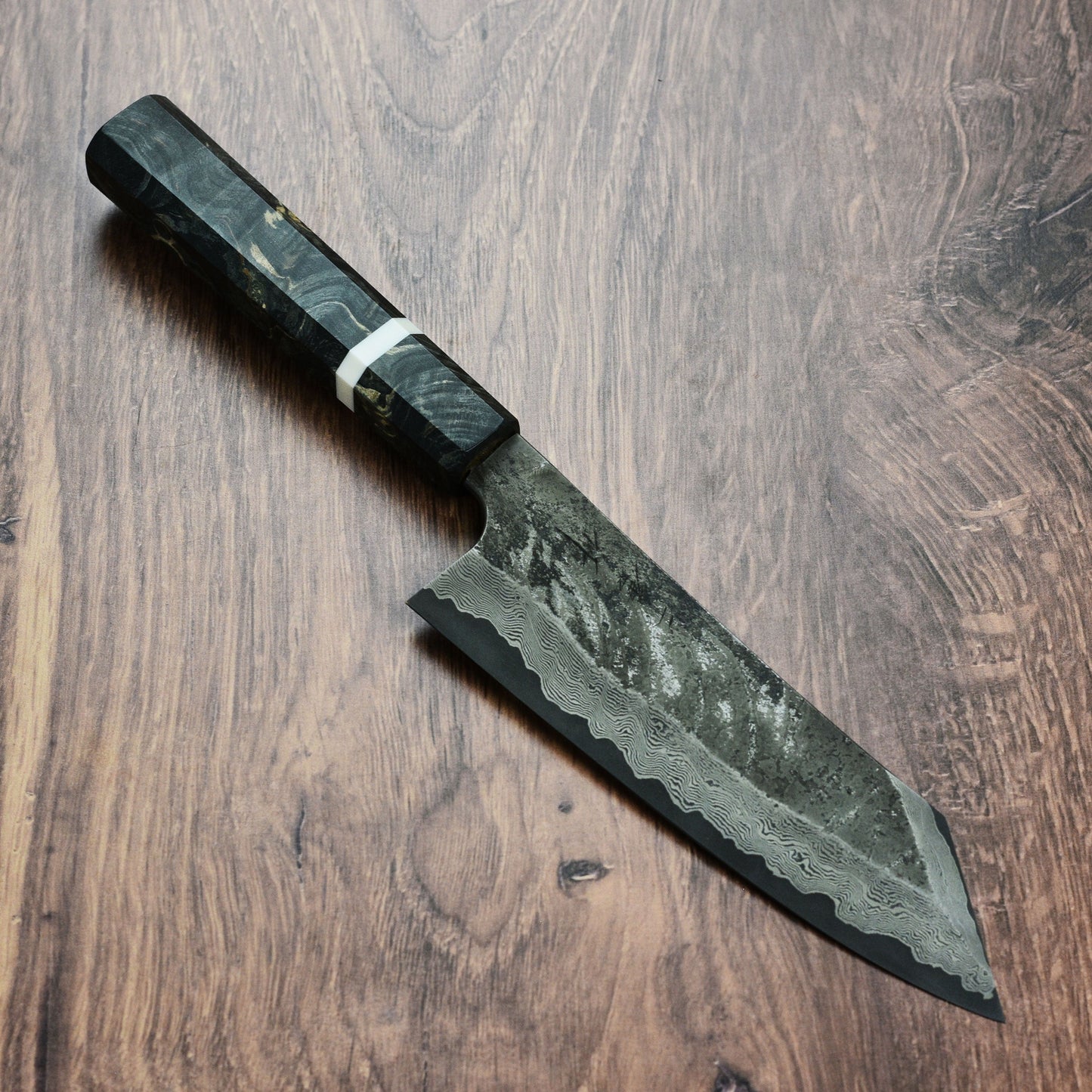 Nigara Ginsan Kurozome Damascus 7" Bunka