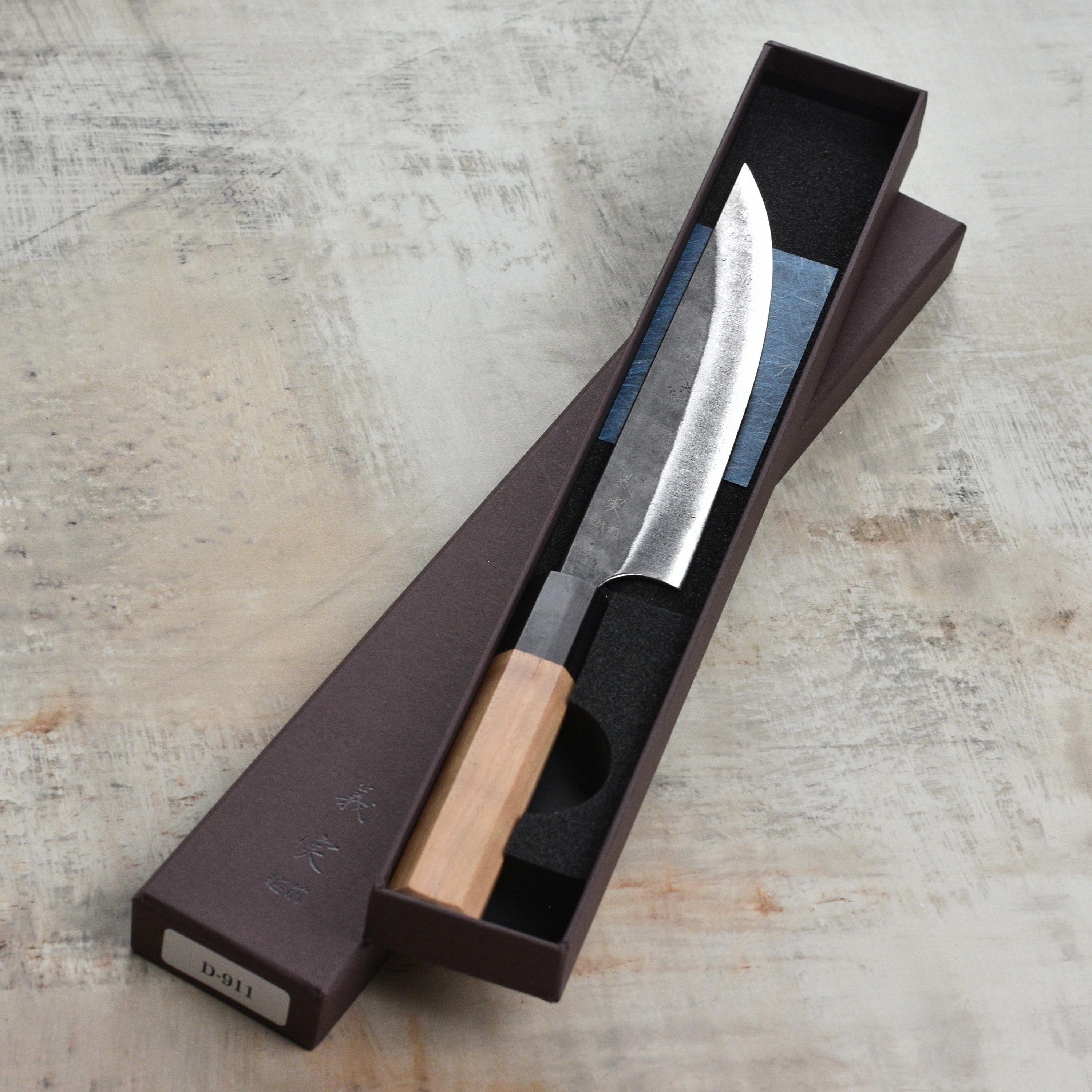 Yoshimi Kato Aogami Super Kurouchi Stainless Clad 6.3" Butcher's Knife