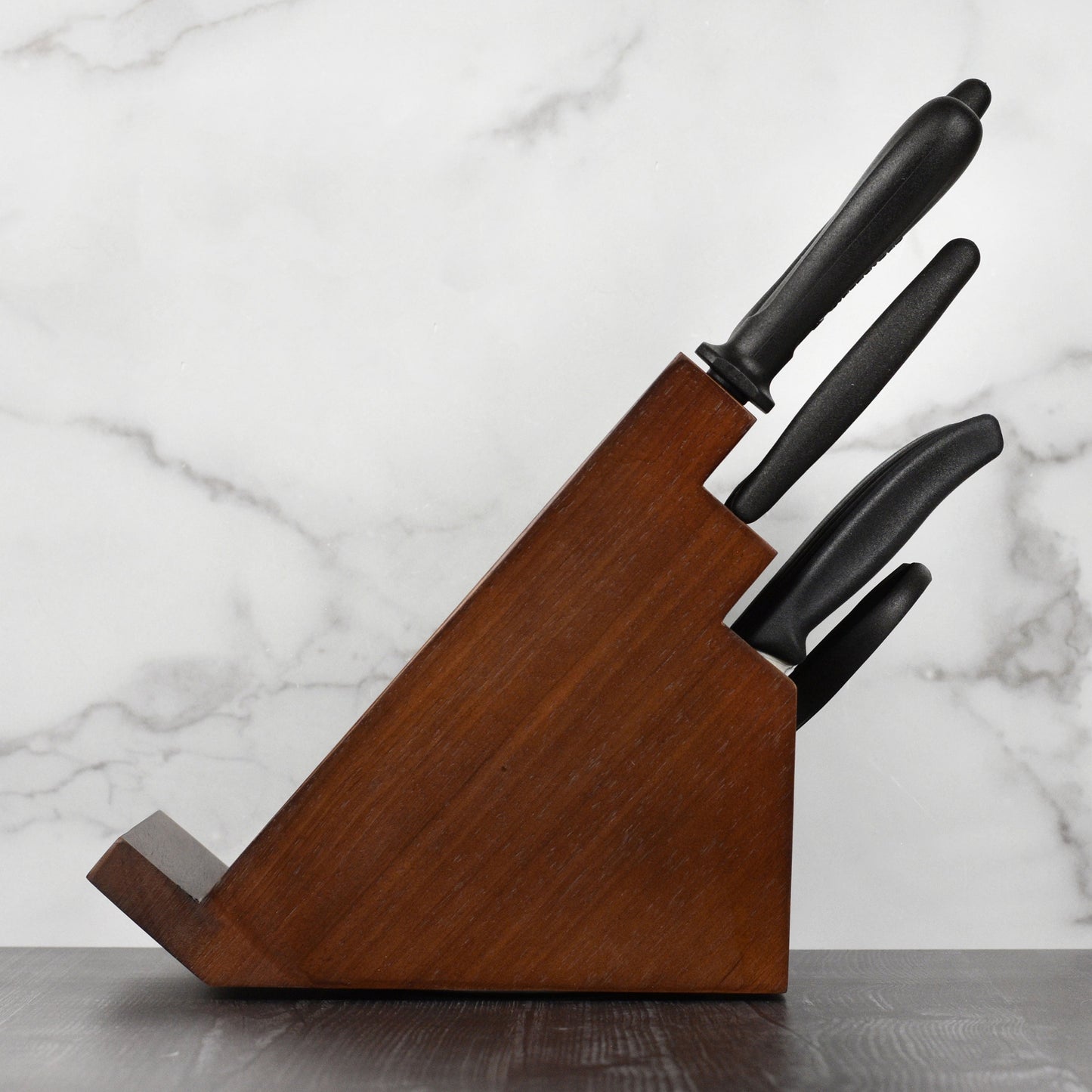 Victorinox Swiss Classic 14 Piece Walnut Swivel Knife Block Set