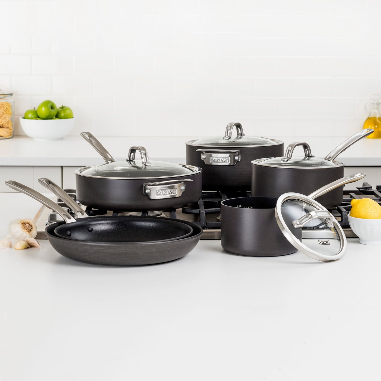 Viking Hard Anodized Nonstick 3 Piece Skillet Set