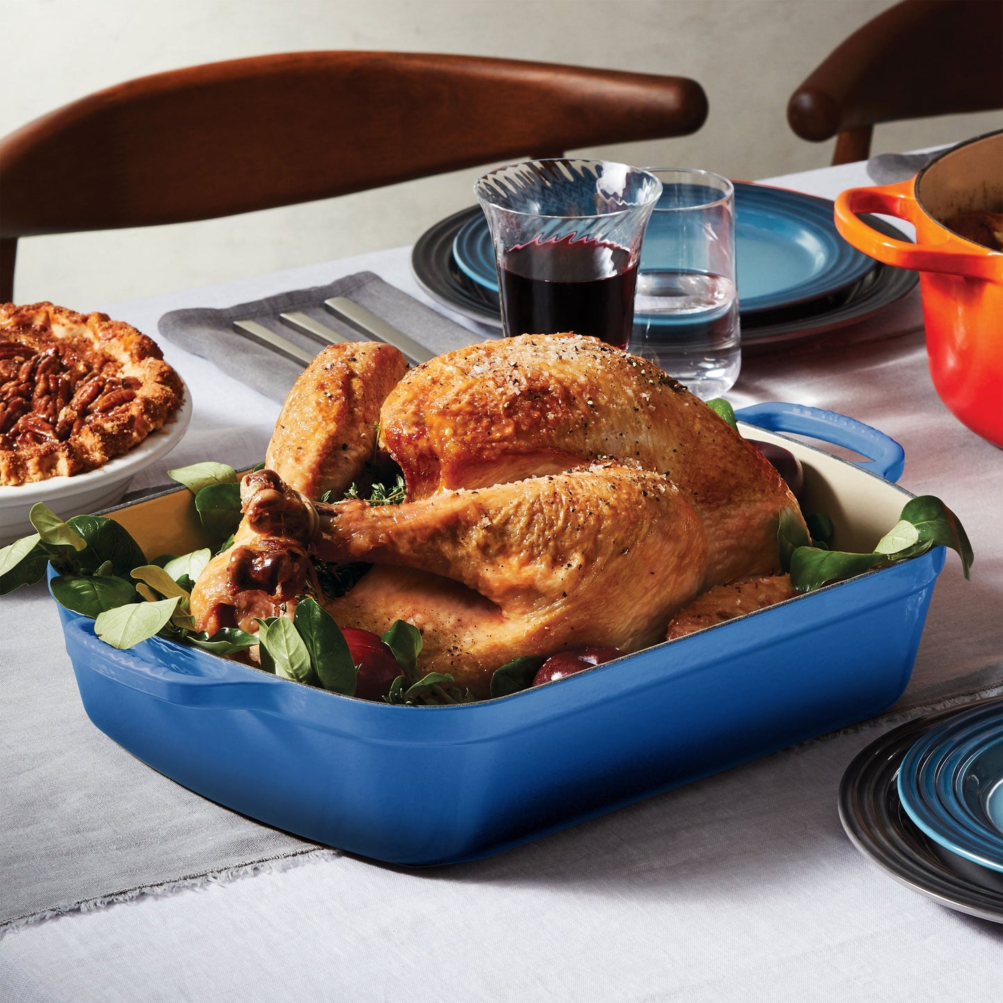 Le Creuset Signature Cast Iron Marseille Roasting Pan, 12.75x9.75"