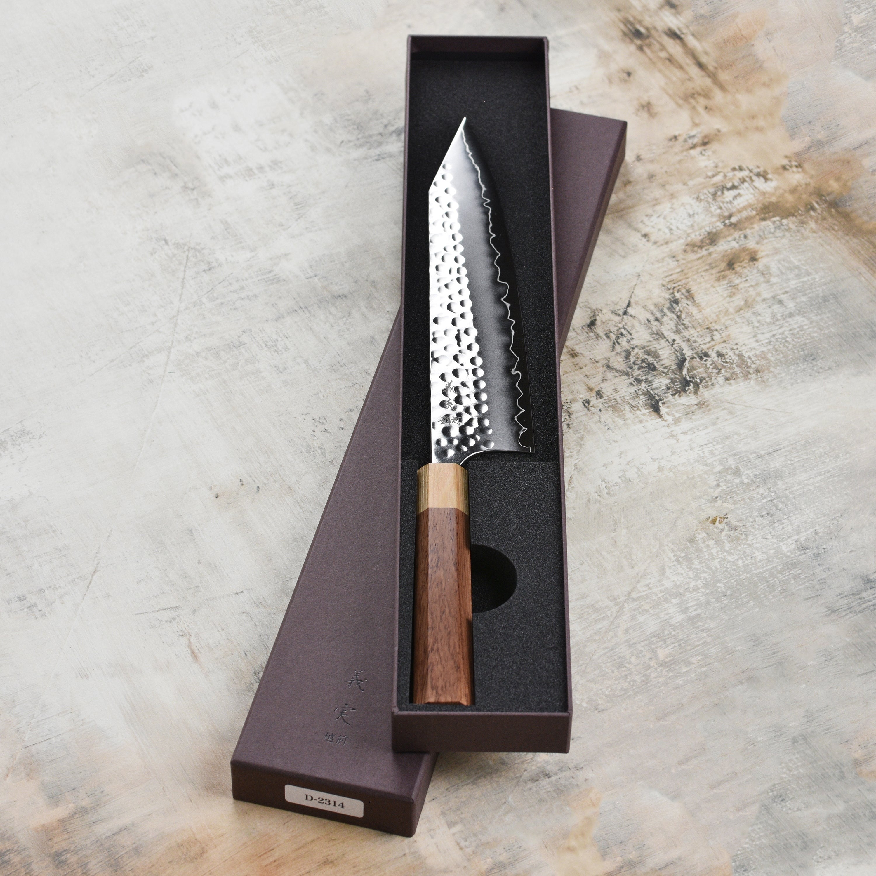 Yoshimi Kato Forged Ginsan Stainless Clad 9.4" Kiritsuke Gyuto