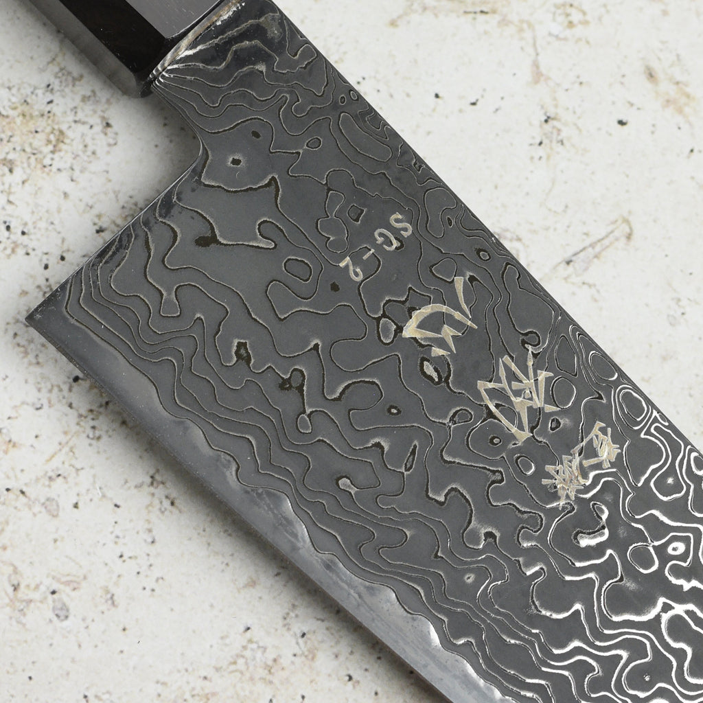 Hatsukokoro Ryuhyo SG2 Kurozome Damascus 8.25" Kiritsuke Gyuto