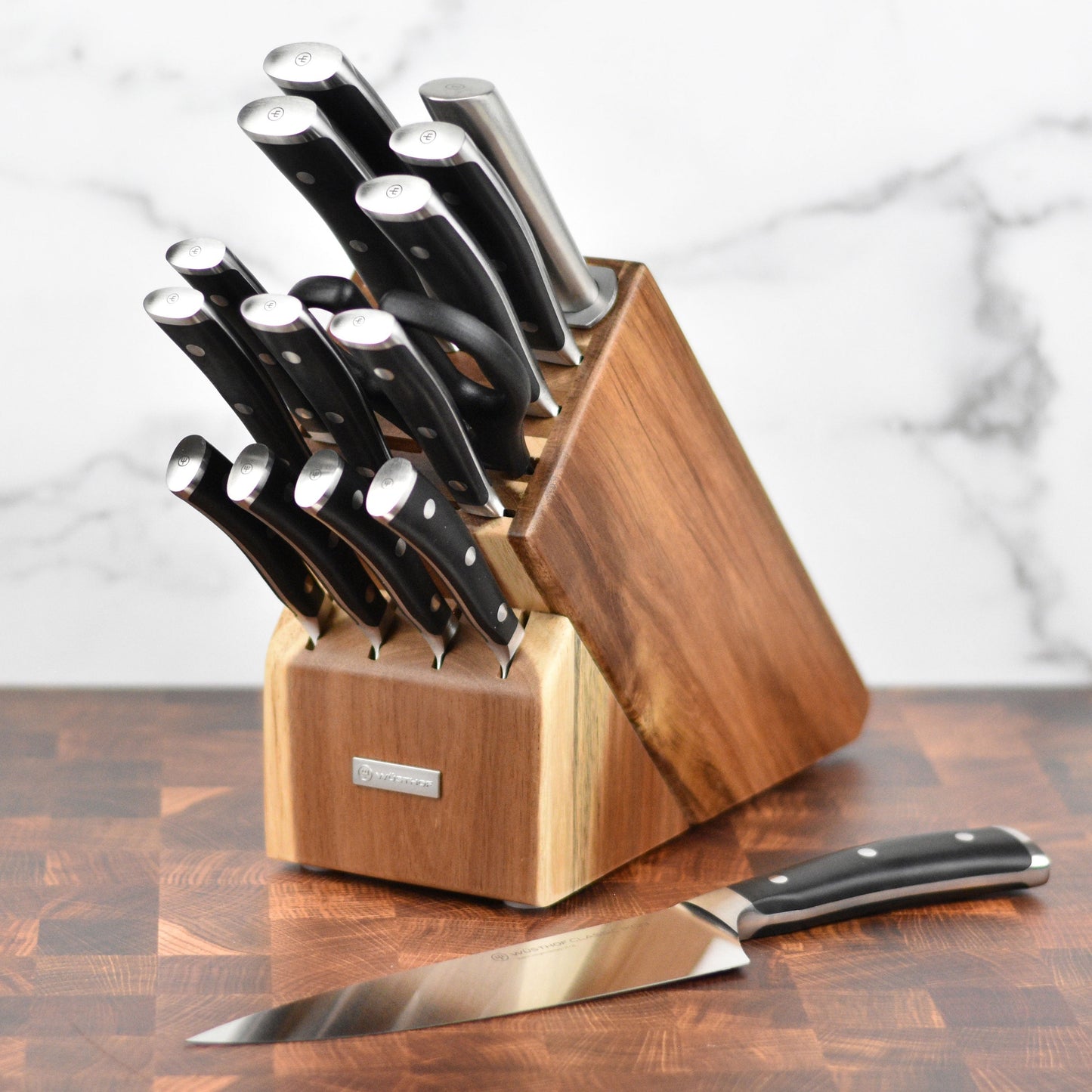 Wusthof Classic Ikon 16 Piece Acacia Knife Block Set
