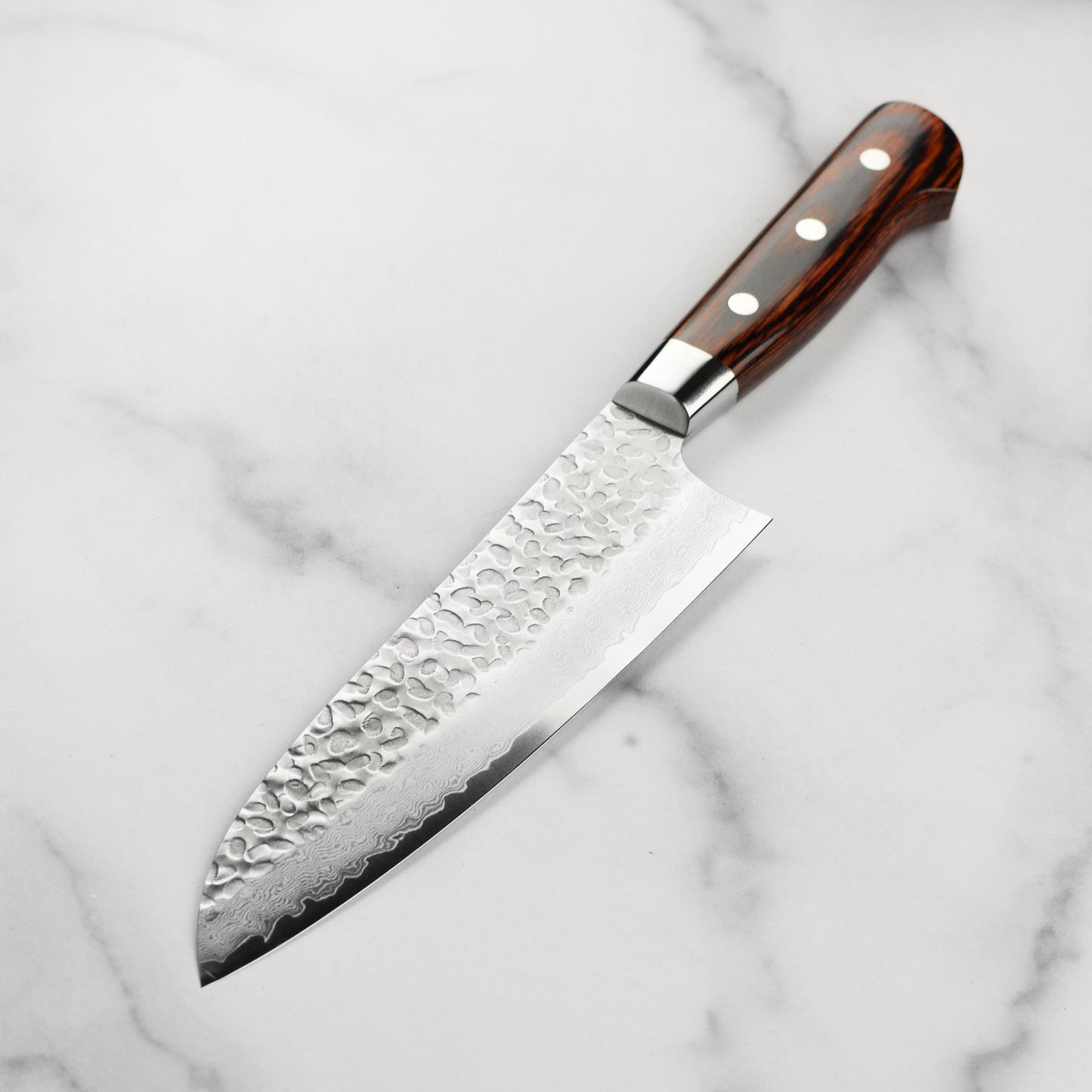 Takayuki Hammered Damascus 7" Santoku