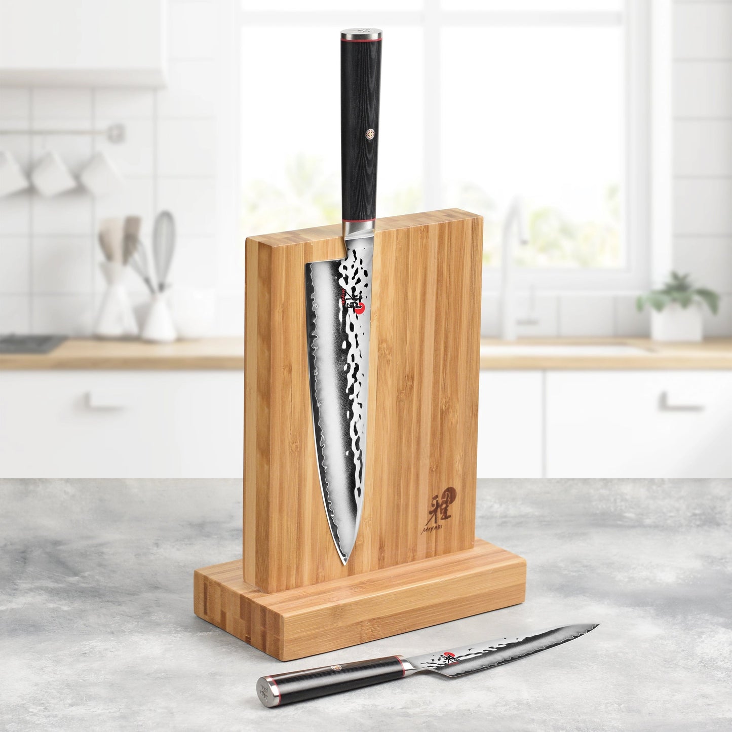 Miyabi Mizu SG2 3 Piece Magnetic Knife Stand Set