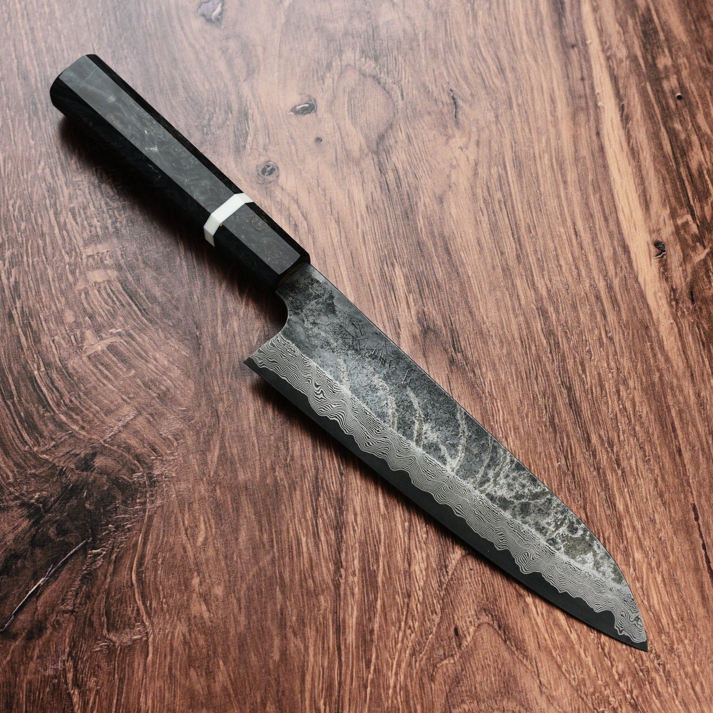Nigara Ginsan Kurozome Damascus 8.25" Gyuto