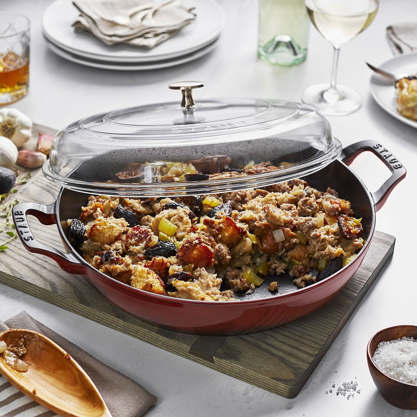 Staub 3.5-quart Grenadine Braiser with Glass Lid