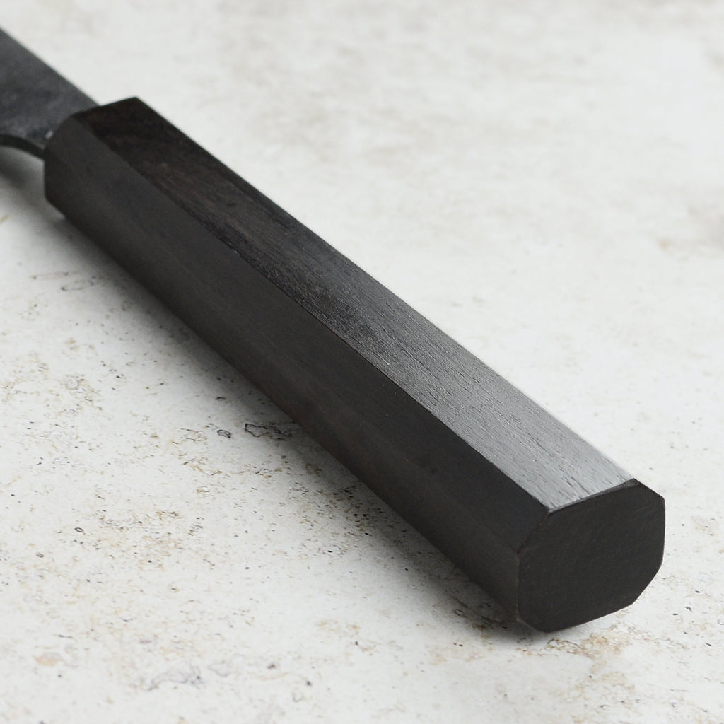 Hatsukokoro Kurogane Aogami #2 Kurouchi 8.25" Gyuto, Ebony