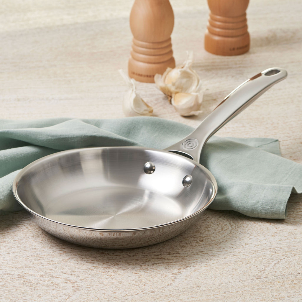 Le Creuset Stainless Steel 4 Piece Skillet & Saucepan Set