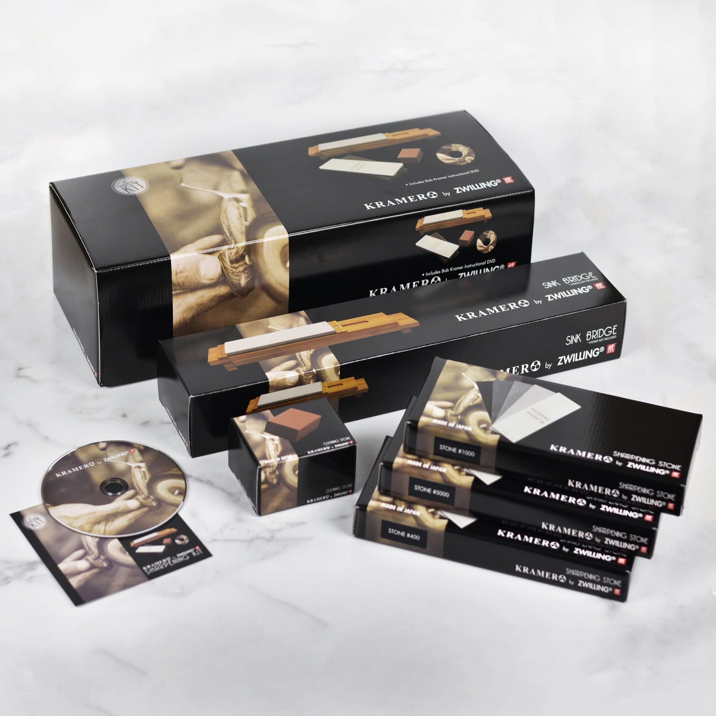 Kramer Glass Water Stone Sharpening Kit