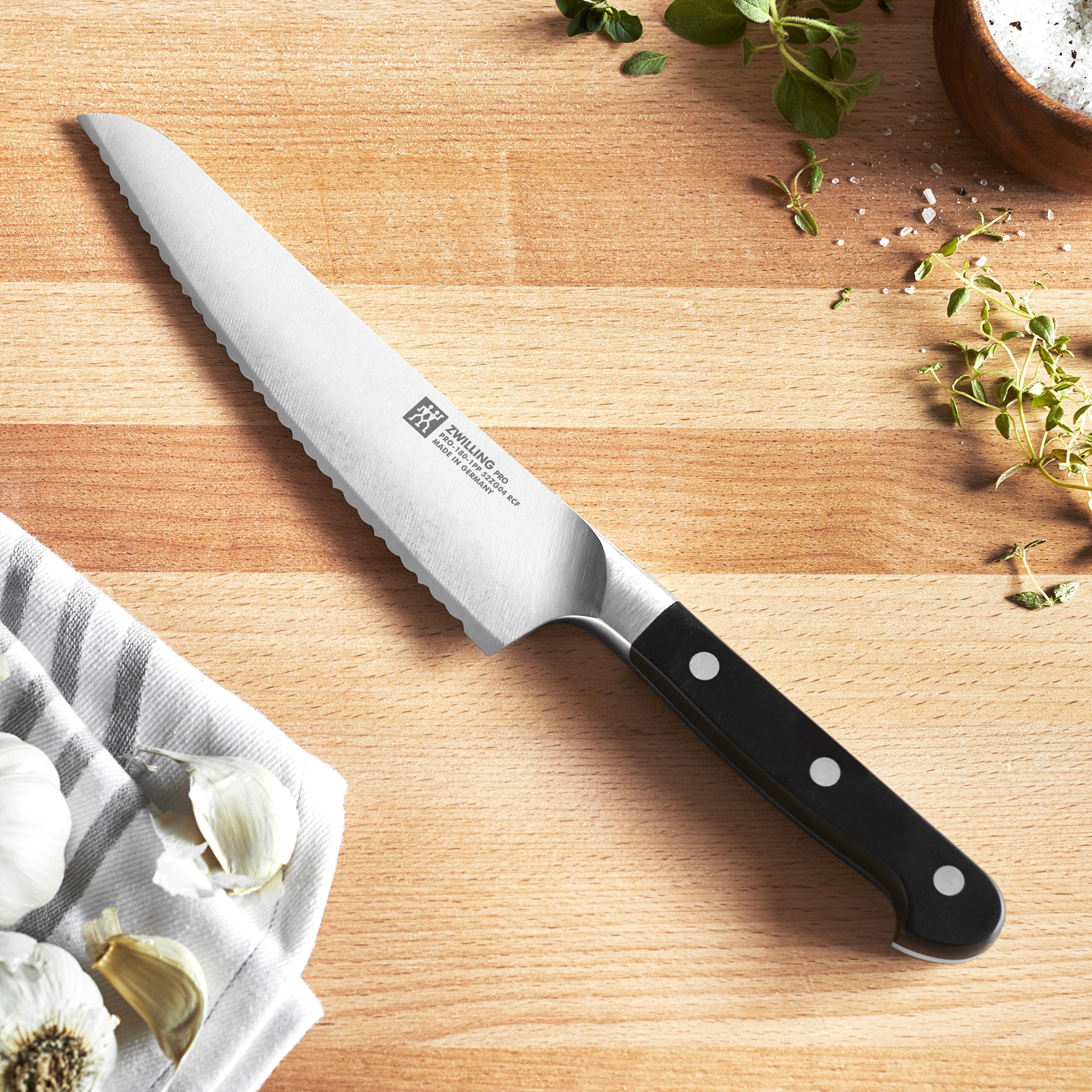 Zwilling Pro 7" Serrated Prep Knife