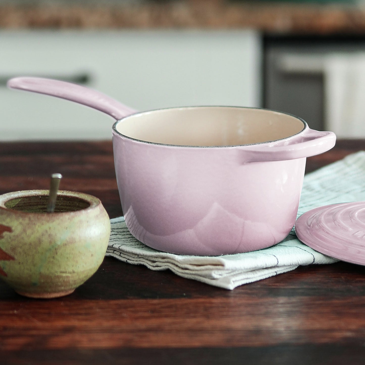 Le Creuset Signature Cast Iron 1.75-quart Shallot Saucepan
