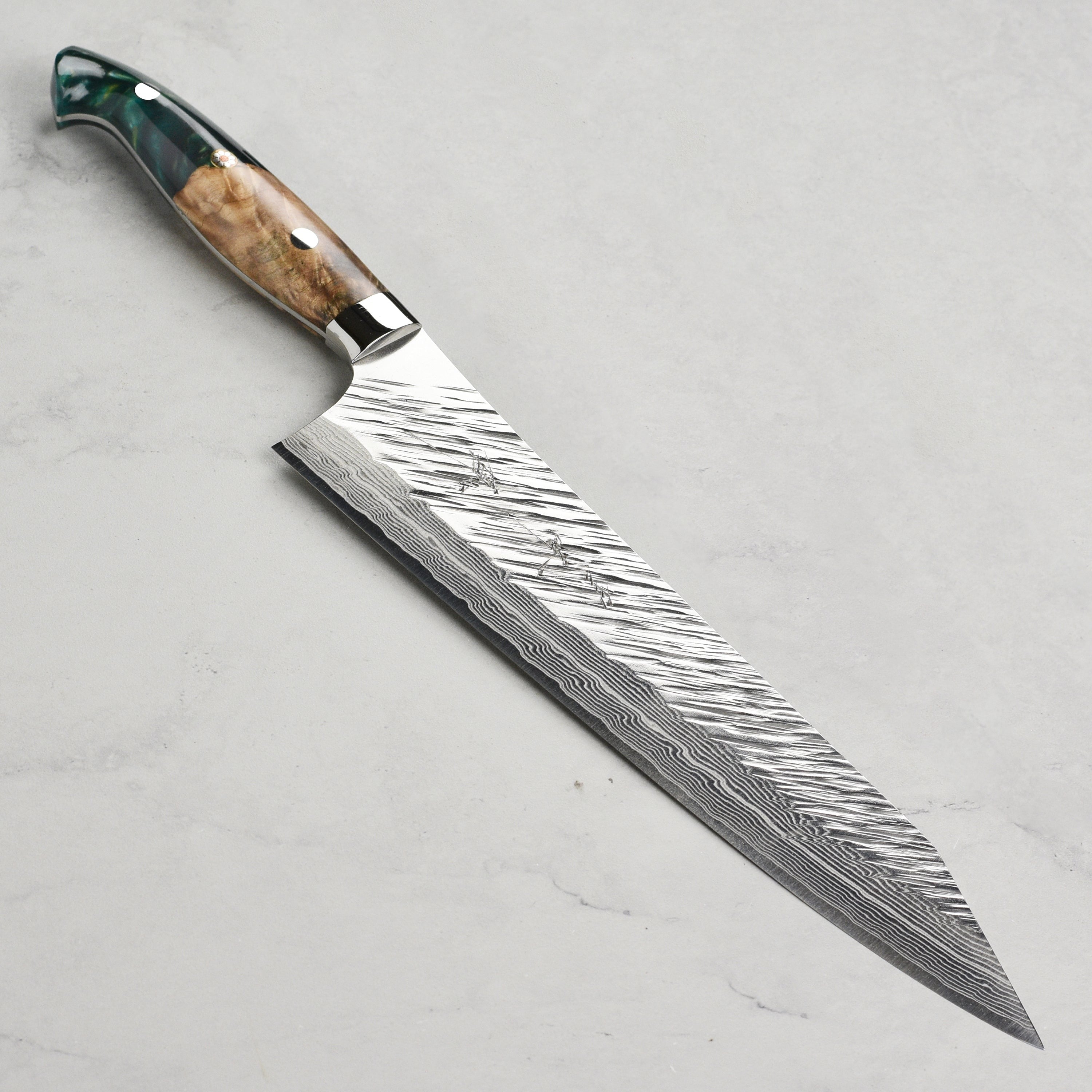 Kurosaki Fujin Forged SG2 Damascus 9.4" Gyuto with Saya