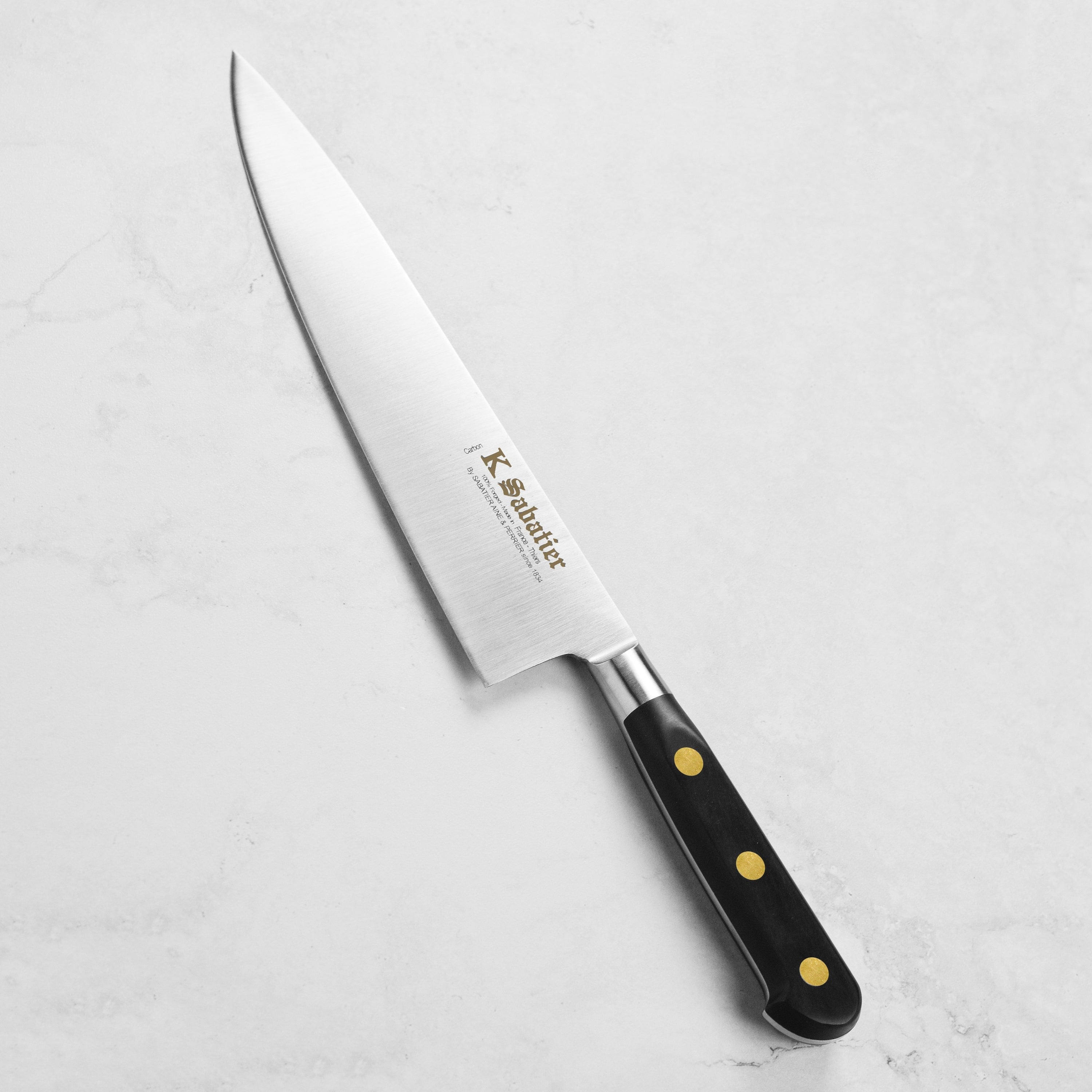 K Sabatier Au Carbone Bolsterless 8.75" Chef's Knife