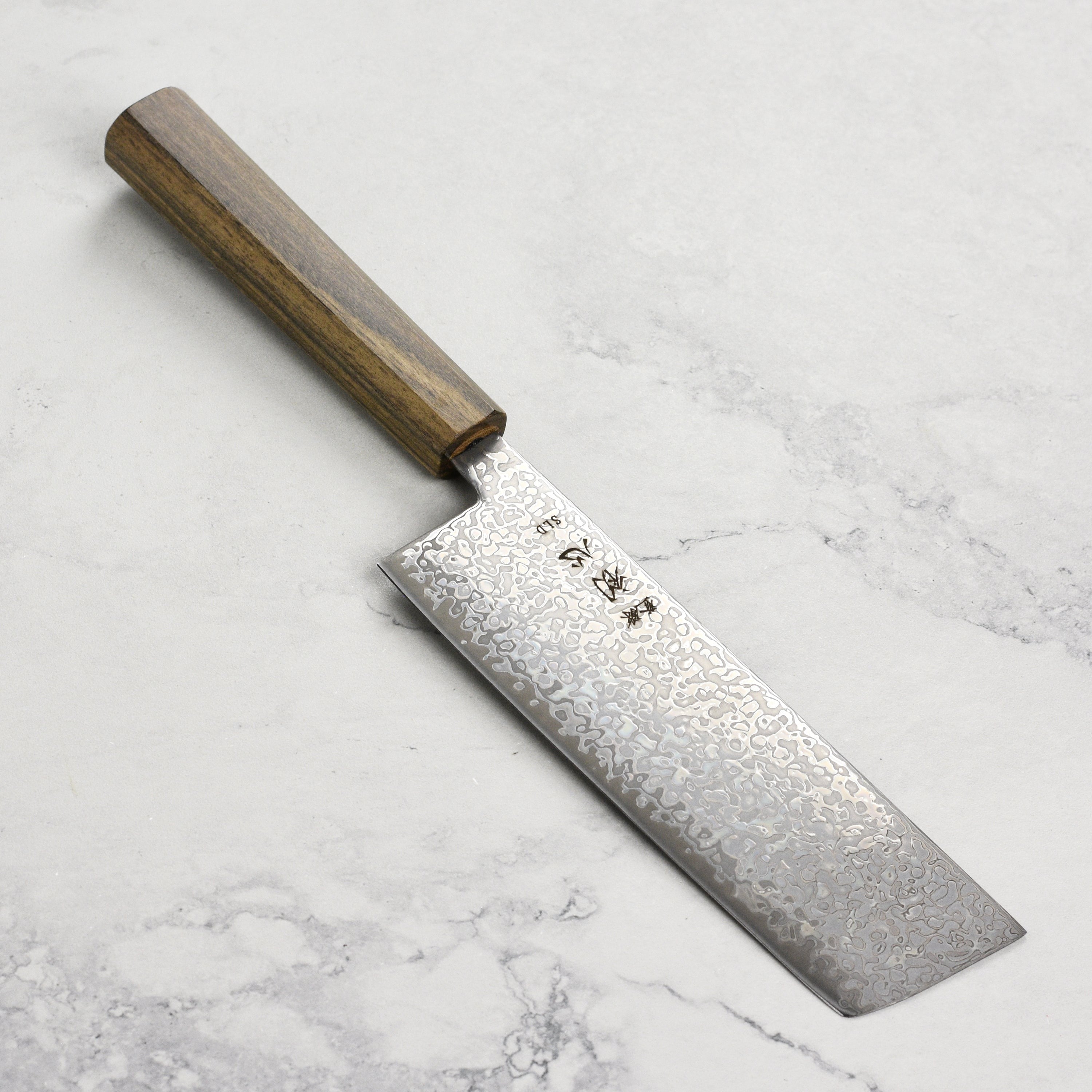 Hatsukokoro Hikari SLD Kurozome Damascus 6.3" Nakiri