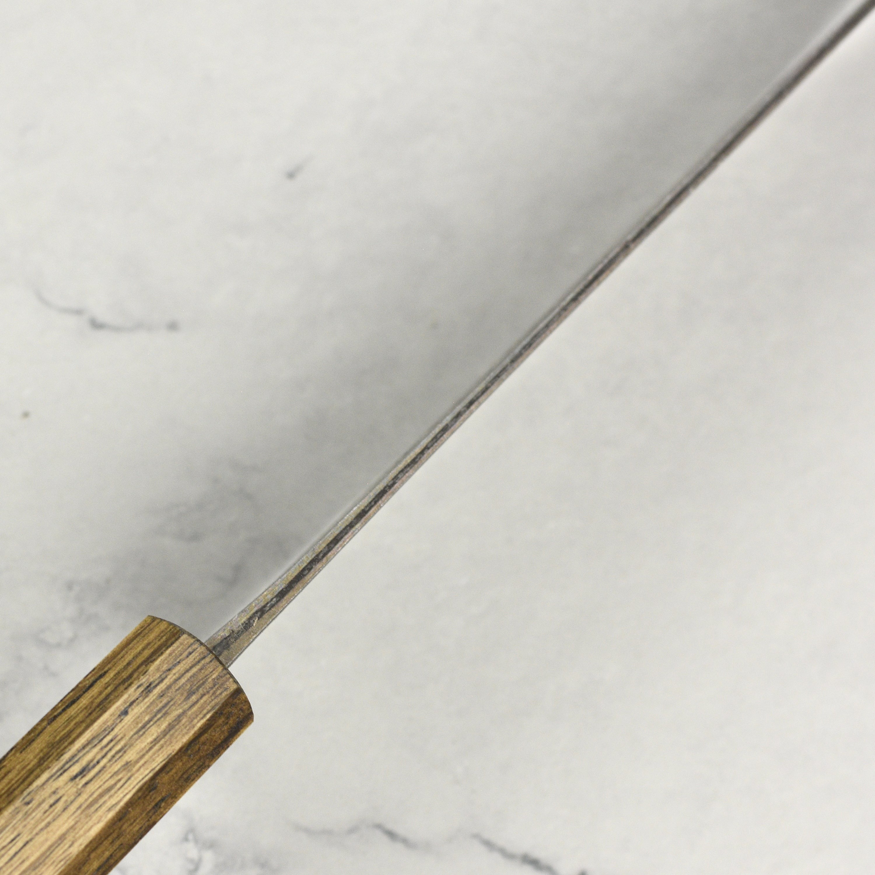 Shiro Kamo Aogami Super Kurouchi Stainless Clad 6.5" Santoku