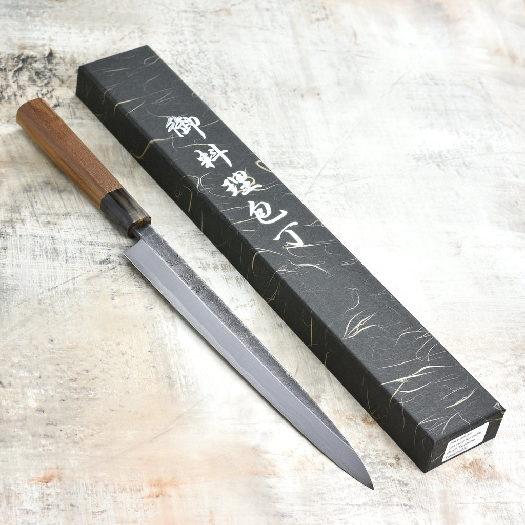 Hatsukokoro Shirasagi Aogami #2 Kurouchi Single-Bevel 10.6" Yanagiba