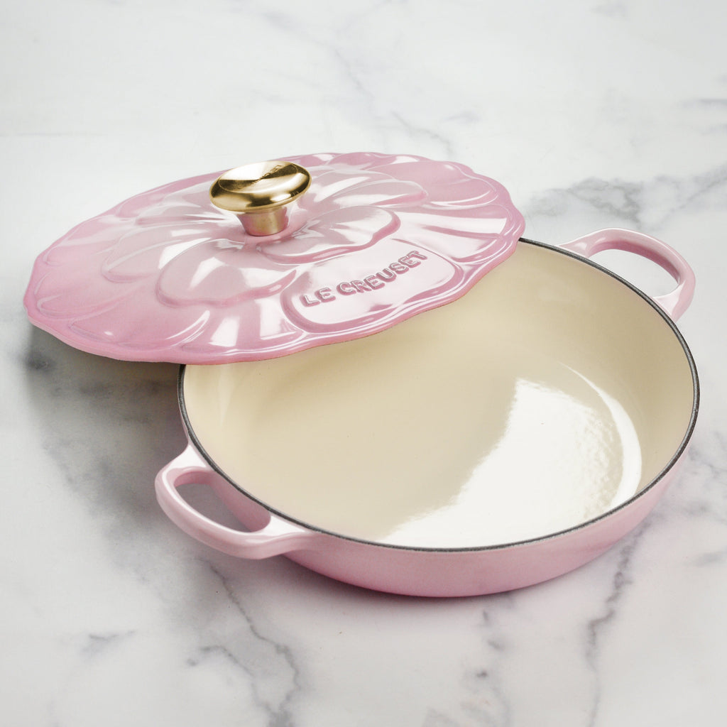 Le Creuset Signature Cast Iron 2.25-quart Chiffon Pink Petal Braiser
