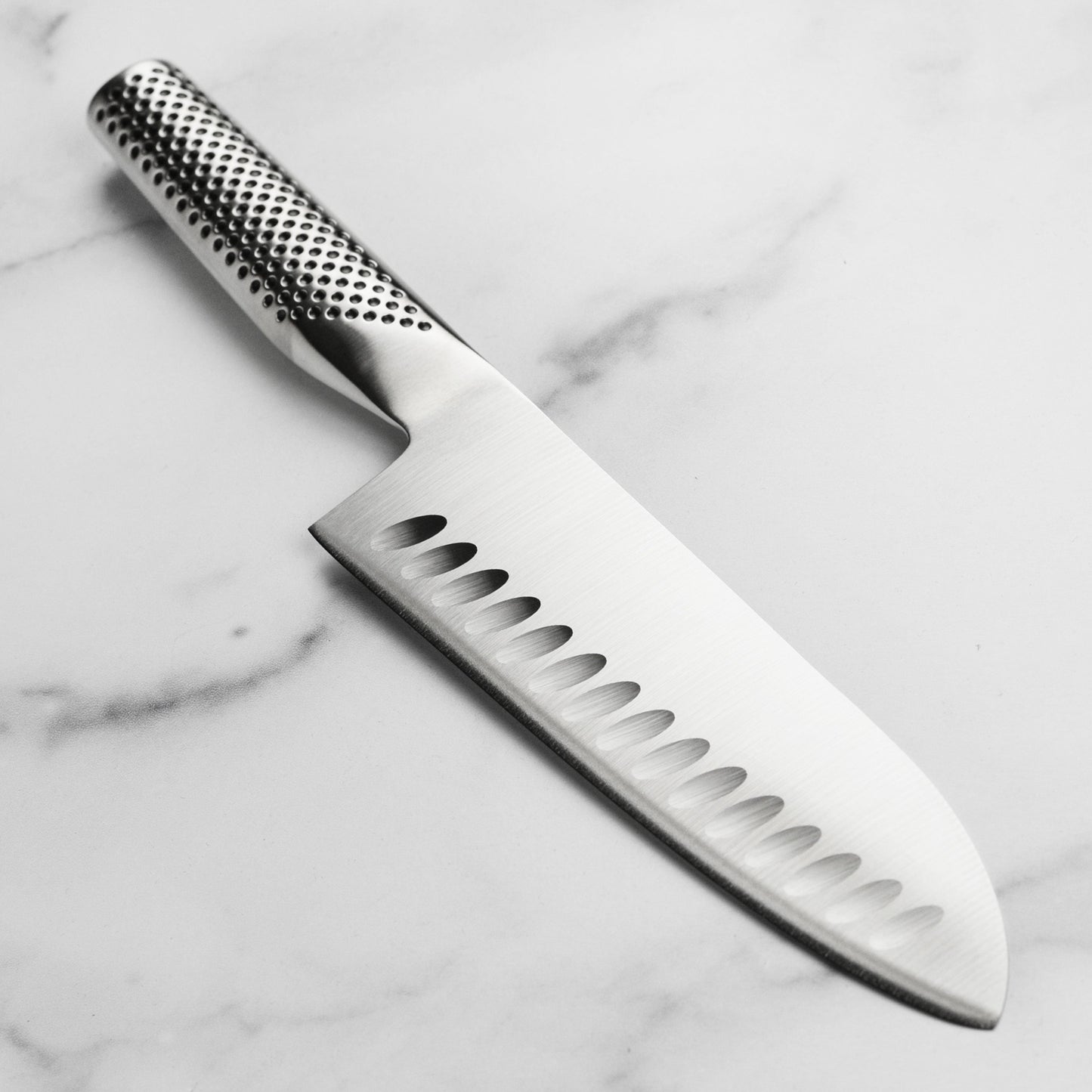 Global 7" Hollow Edge Santoku Knife