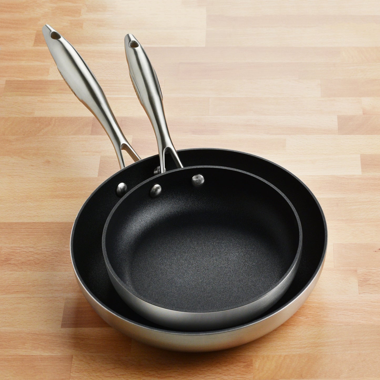 Scanpan CX+ 8 & 10.25" Stainless Steel Nonstick Fry Pan Set