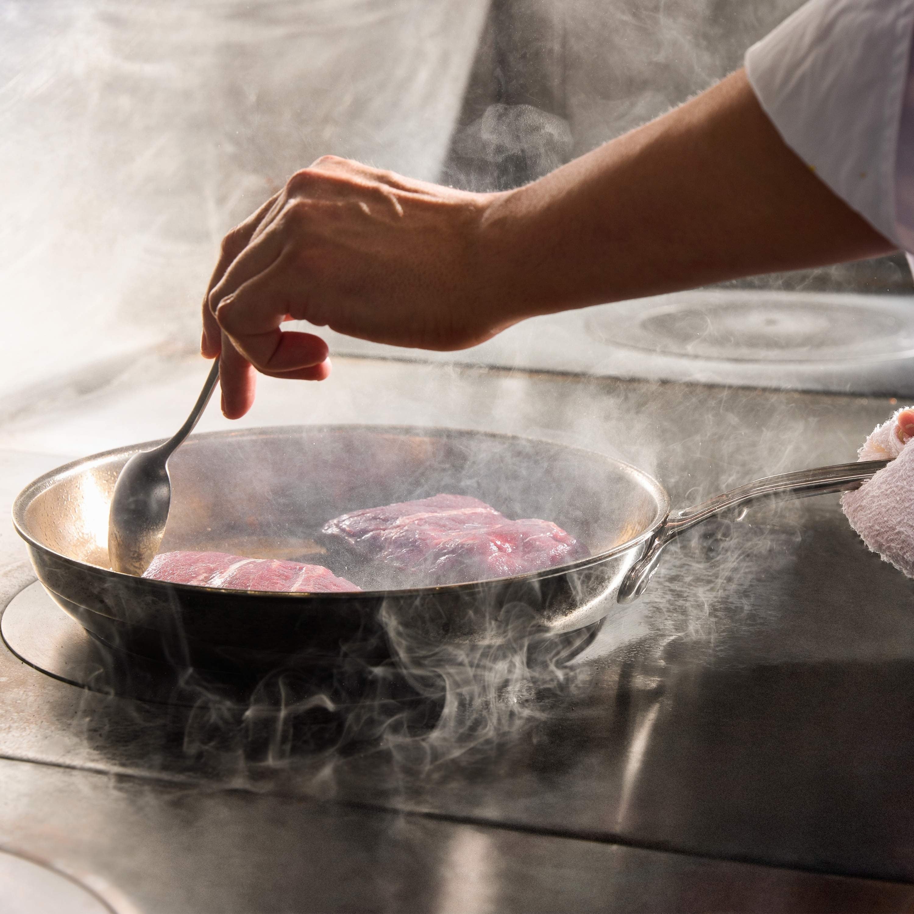 Hestan ProBond Luxe 3 Piece Stainless Steel Skillet Set