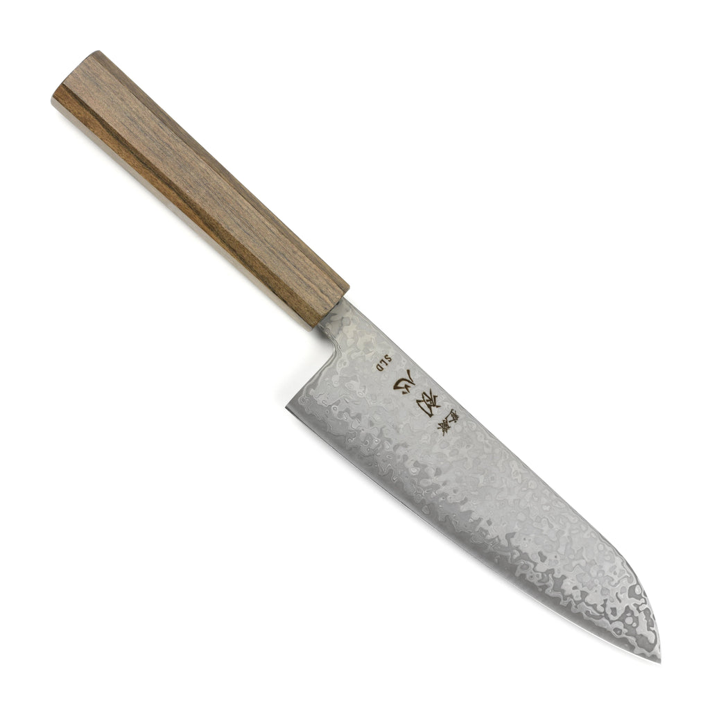 Hatsukokoro Hikari SLD Kurozome Damascus 7" Santoku