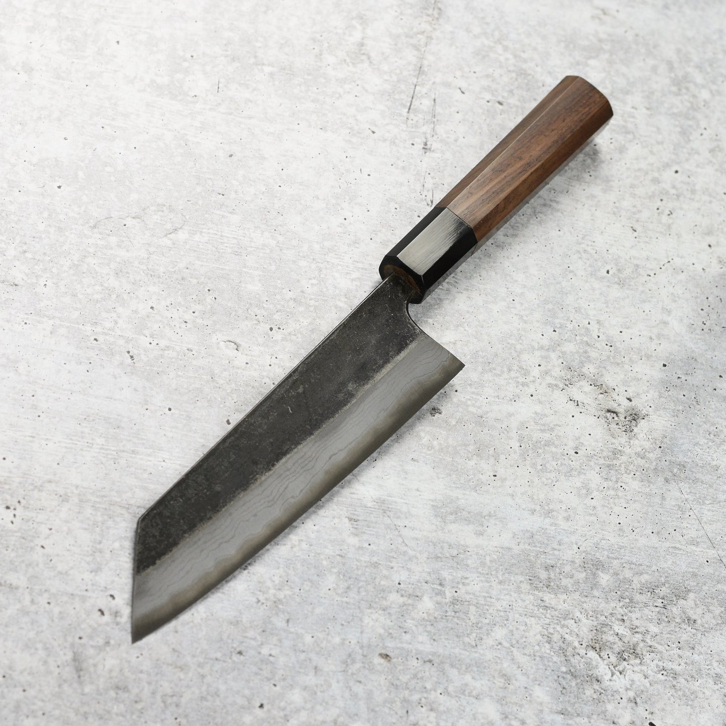Hatsukokoro Kumokage Aogami #2 Kurouchi Damascus 7" Bunka