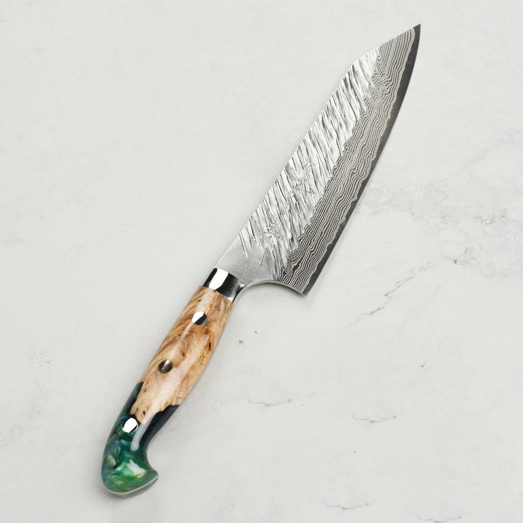 Kurosaki Fujin Forged SG2 Damascus 6.7" Bunka with Saya