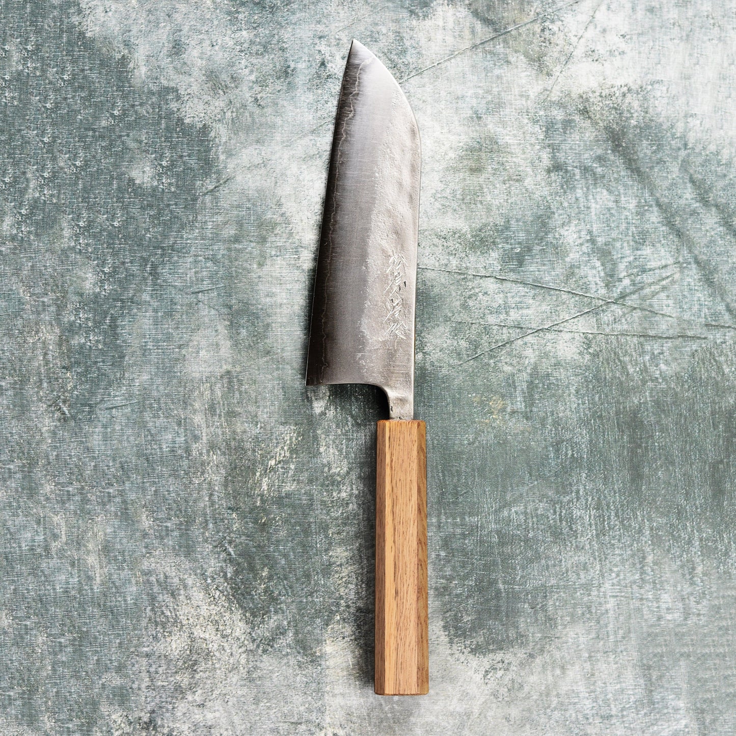 Matsubara Aogami #2 Nashiji Stainless Clad 6.7" Santoku