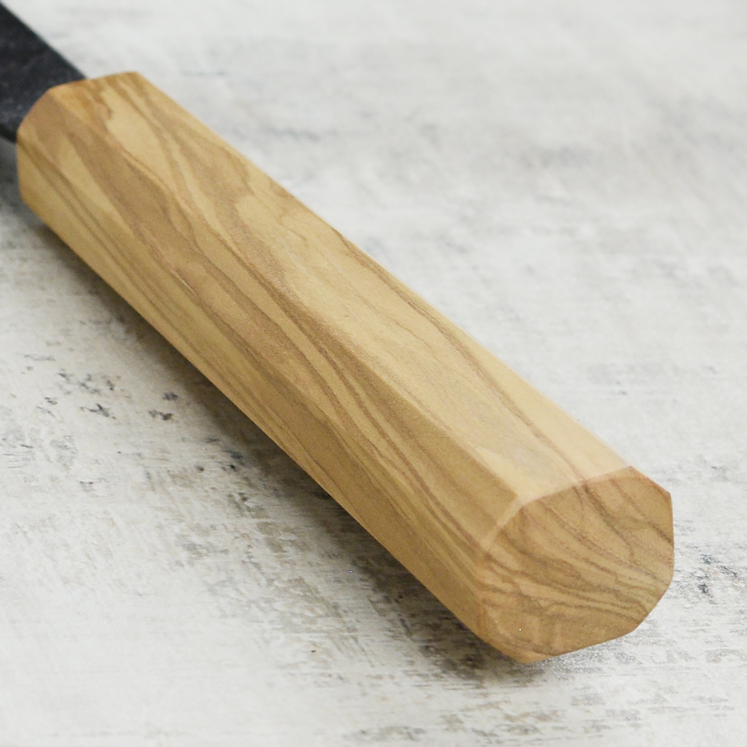 Hatsukokoro Kurogane Aogami #2 Kurouchi 8.25" Gyuto, Olivewood