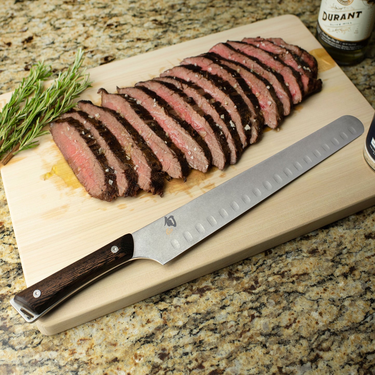 Shun Kanso 12" Hollow Edge Brisket Knife with Saya